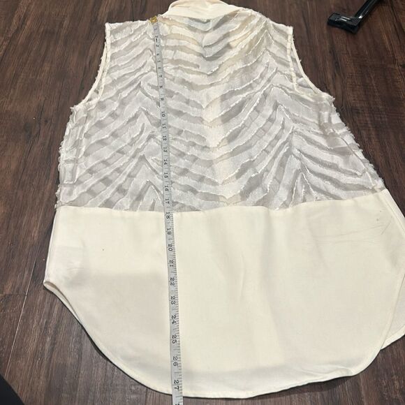 3.1 Phillip Lim Off White Silk Top, Size 0 - Picture 13 of 14